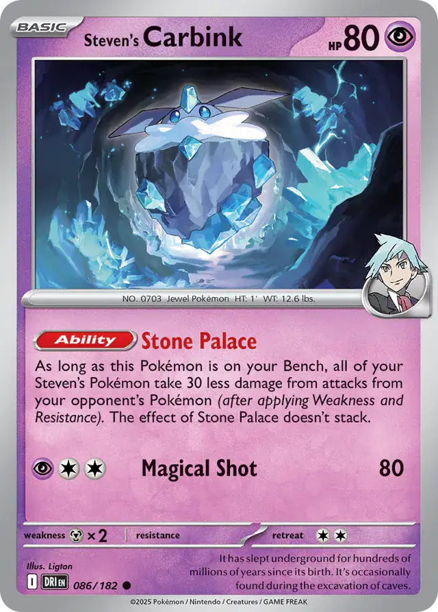 Destined Rivals - 086/182 - Steven's Carbink
