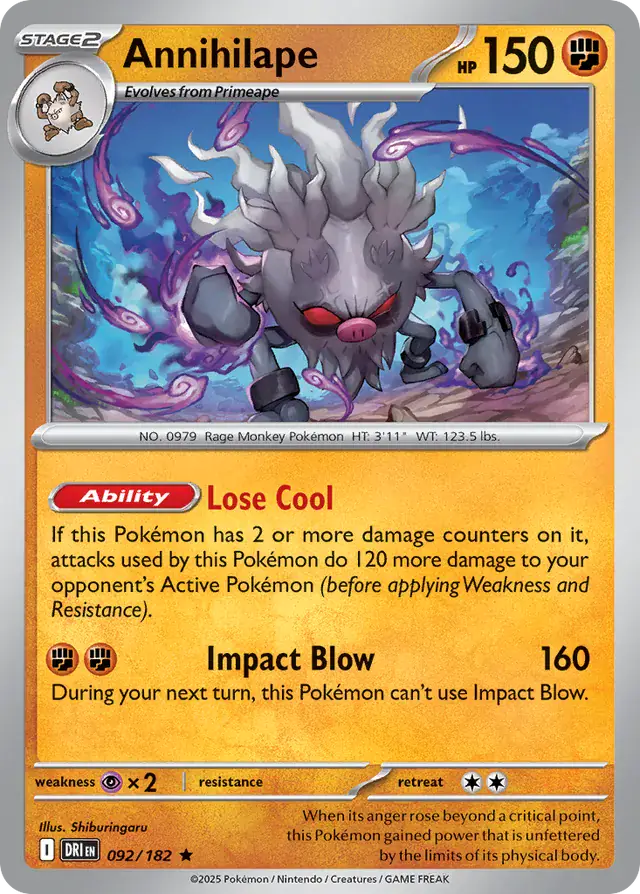Destined Rivals - 092/182 - Annihilape (Holo)