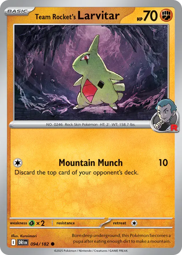 Destined Rivals - 094/182 - Team Rocket's Larvitar