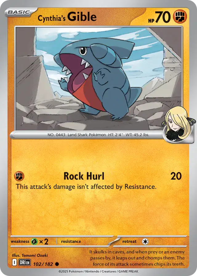 Destined Rivals - 102/182 - Cynthia's Gible