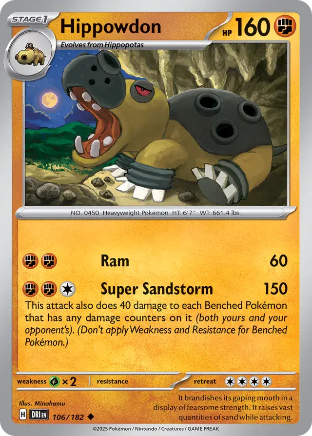 Destined Rivals - 106/182 - Hippowdon