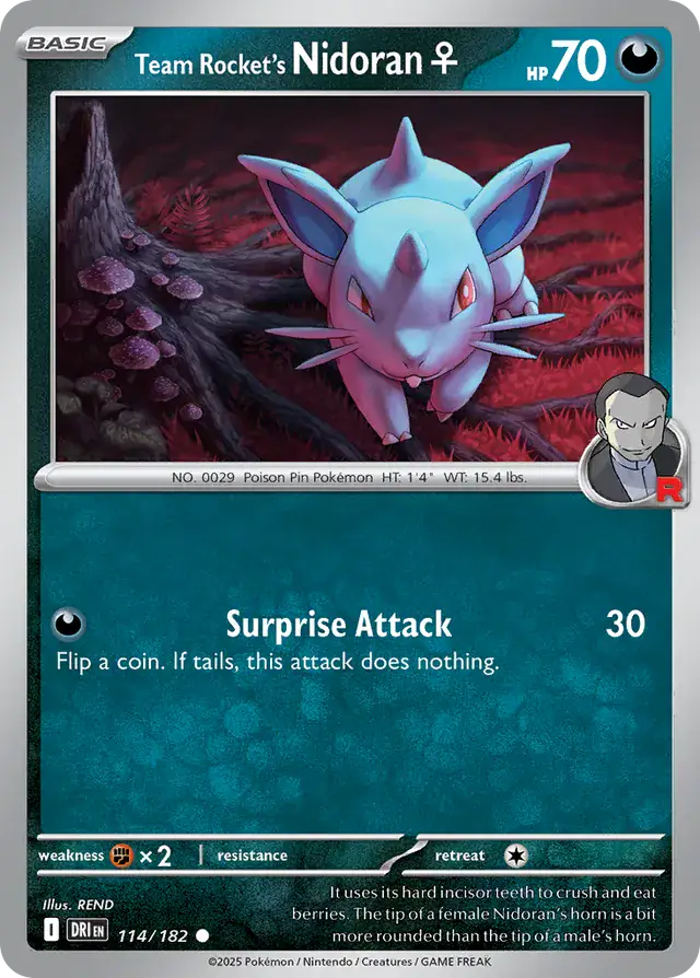 Destined Rivals - 114/182 - Team Rocket's Nidoran♀