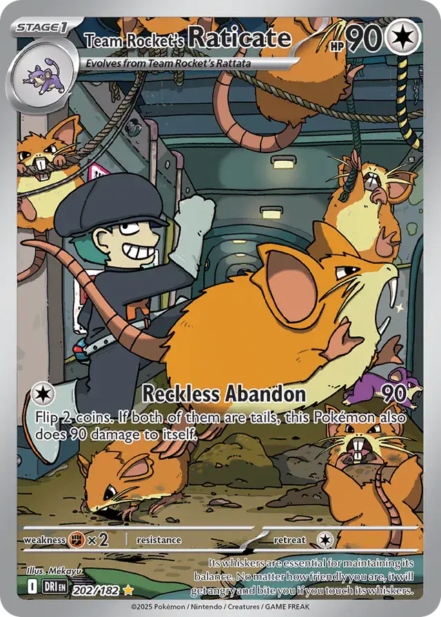 Destined Rivals - 202/182 - Team Rocket's Raticate