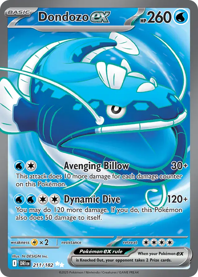 Destined Rivals - 211/182 - Dondozo ex