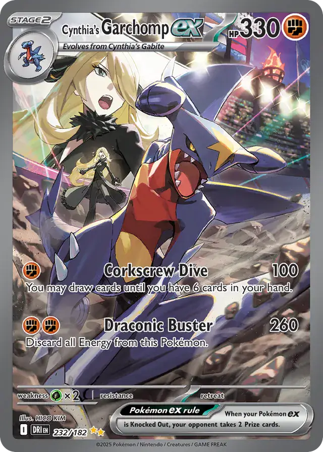 Destined Rivals - 232/182 - Cynthia's Garchomp ex