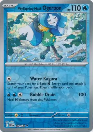 Destined Rivals - 067/182 - Wellspring Mask Ogerpon (Reverse Holo)