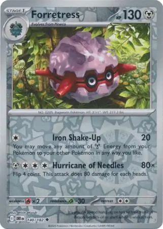 Destined Rivals - 140/182 - Forretress (Reverse Holo)