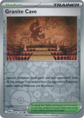 Destined Rivals - 166/182 - Granite Cave (Reverse Holo)