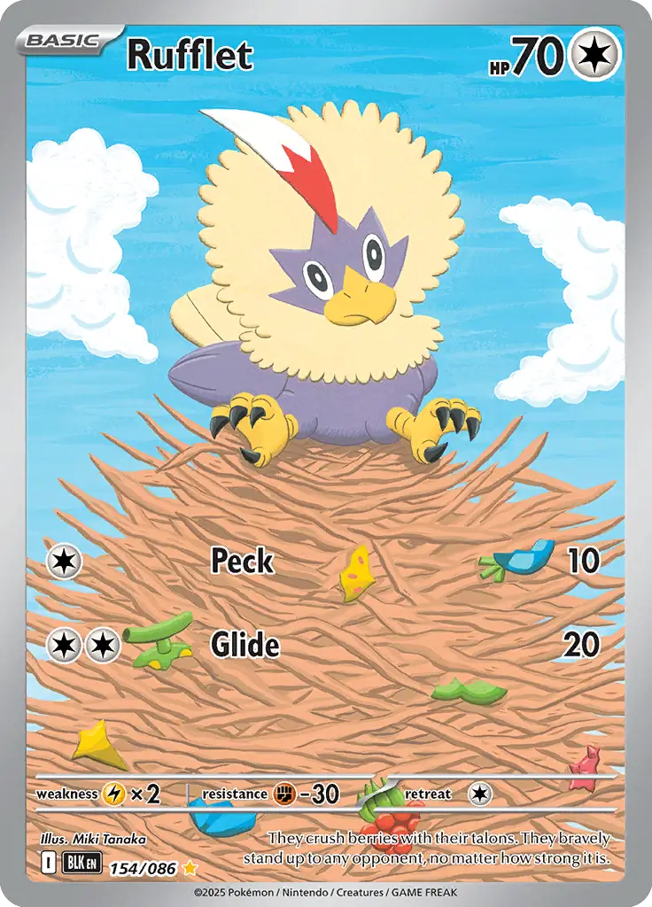 BLK - Black Bolt - 154/086 - Rufflet