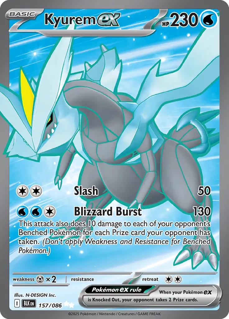 BLK - Black Bolt - 157/086 - Kyurem ex
