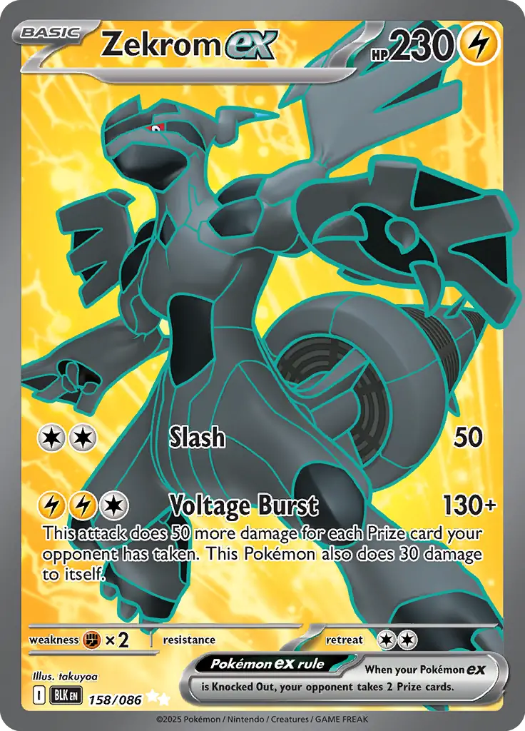 BLK - Black Bolt - 158/086 - Zekrom ex