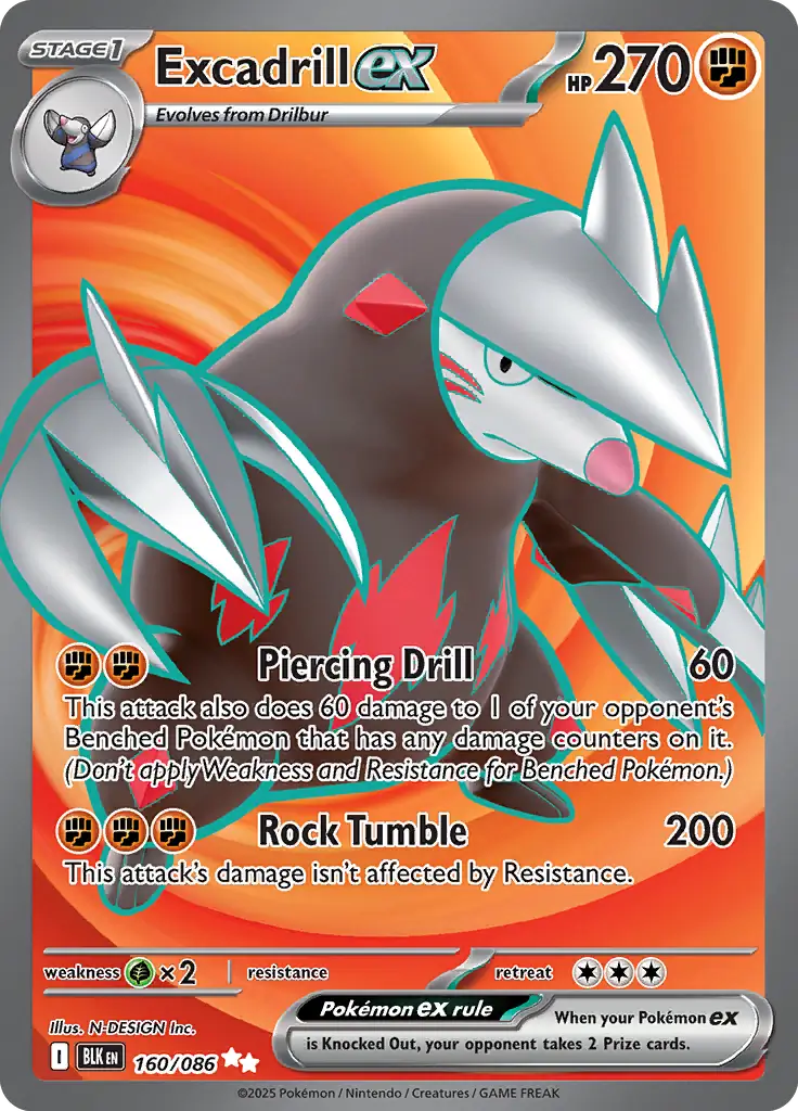 BLK - Black Bolt - 160/086 - Excadrill ex