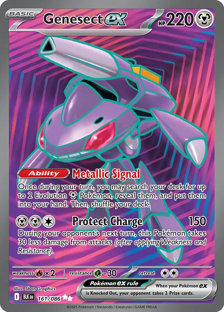 BLK - Black Bolt - 161/086 - Genesect ex