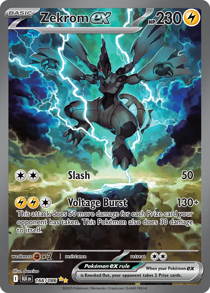 BLK - Black Bolt - 166/086 - Zekrom ex