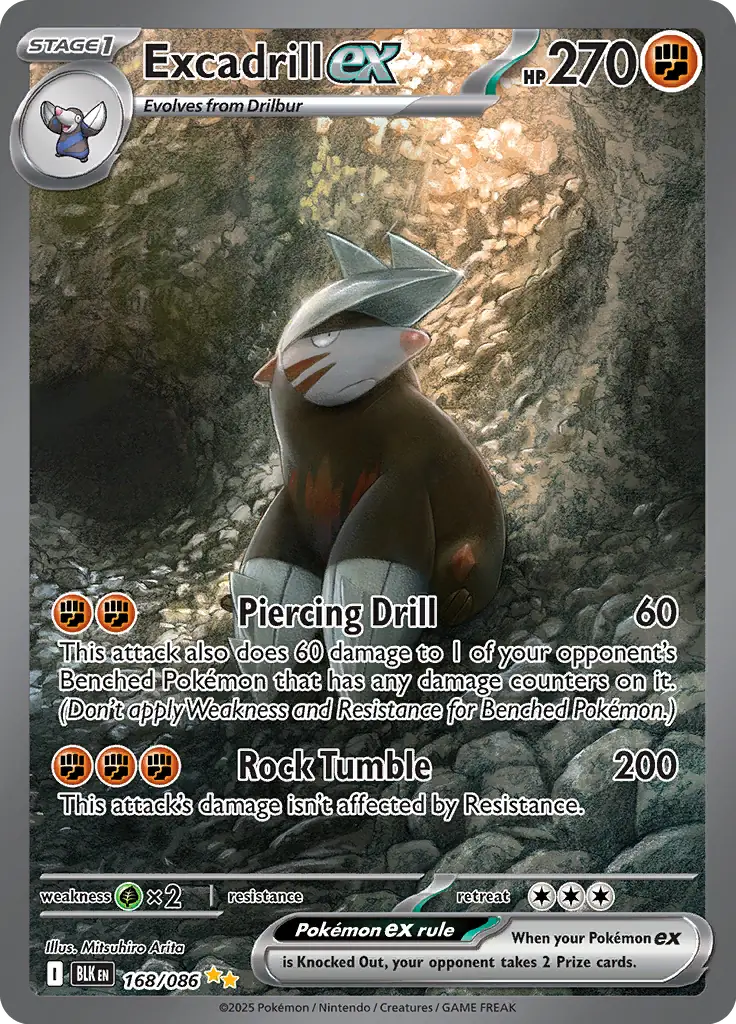 BLK - Black Bolt - 168/086 - Excadrill ex