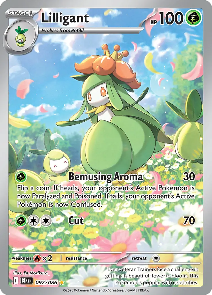 BLK - Black Bolt - 092/086 - Lilligant