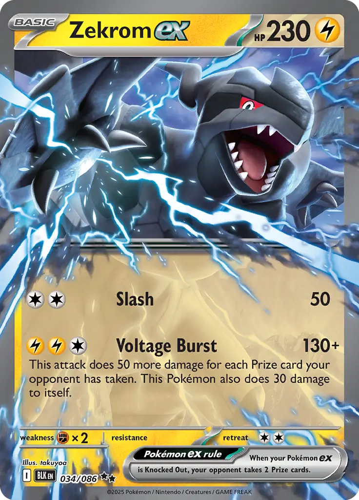BLK - Black Bolt - 034/086 - Zekrom ex