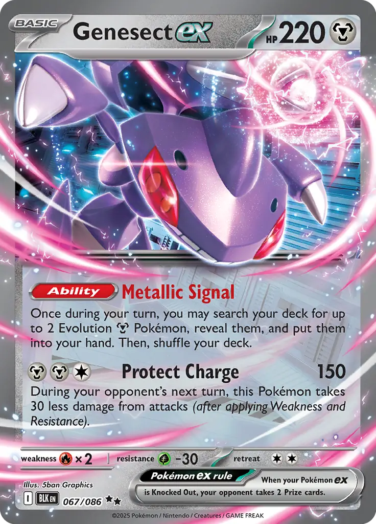 BLK - Black Bolt - 067/086 - Genesect ex