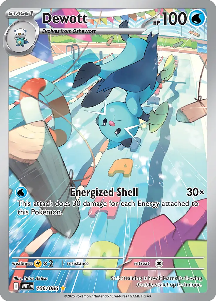 WHT - White Flare - 106/086 - Dewott