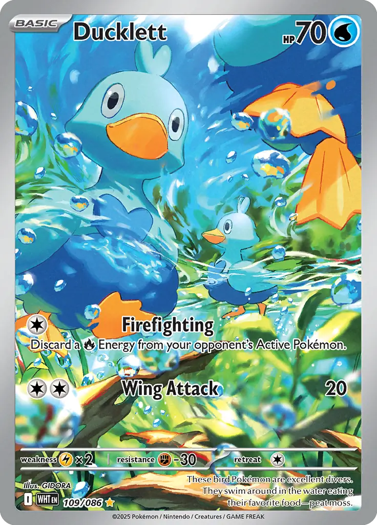 WHT - White Flare - 109/086 - Ducklett