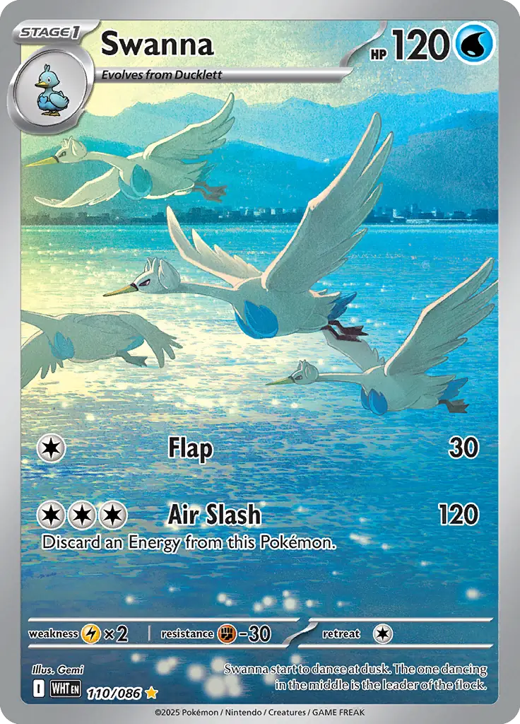WHT - White Flare - 110/086 - Swanna