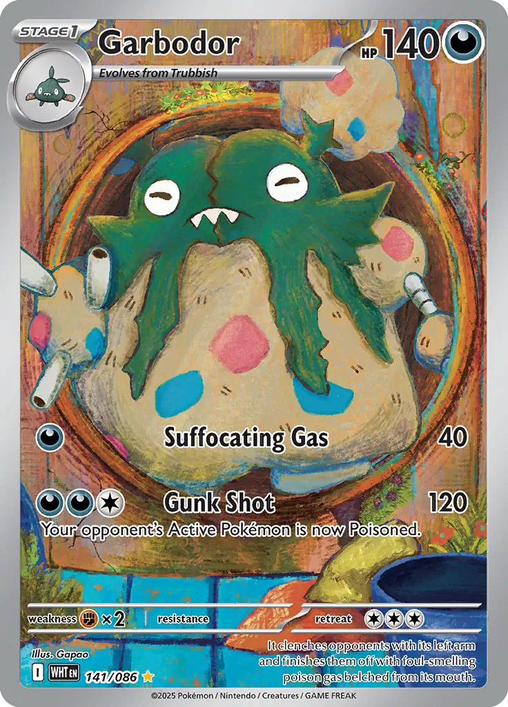 WHT - White Flare - 141/086 - Garbodor