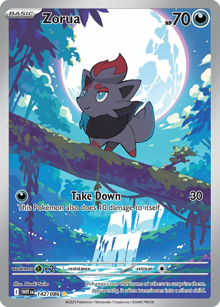 WHT - White Flare - 142/086 - Zorua