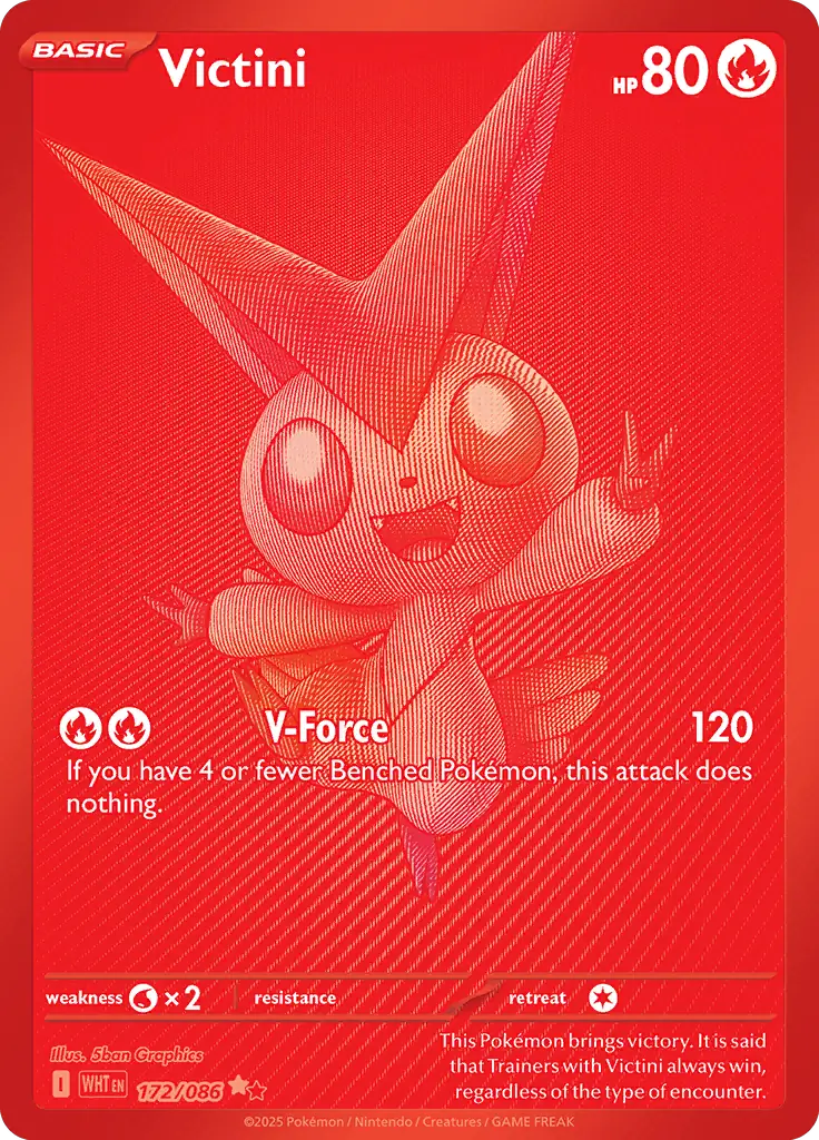 WHT - White Flare - 172/086 - Victini (czerwona)