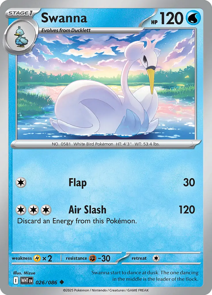 WHT - White Flare - 026/086 - Swanna