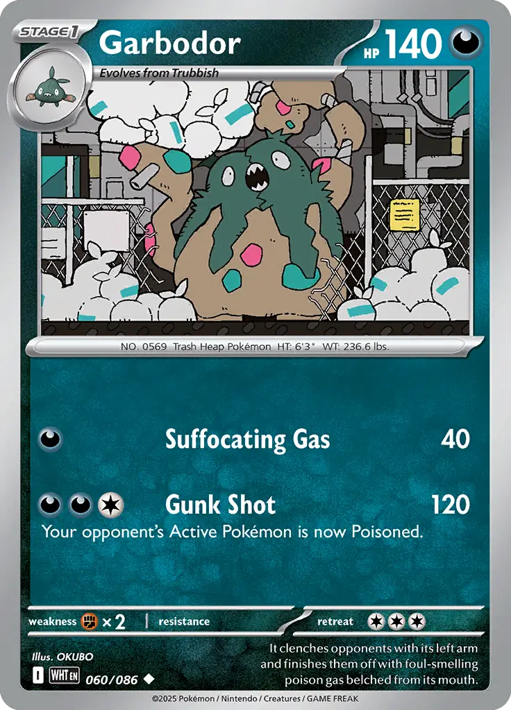 WHT - White Flare - 060/086 - Garbodor