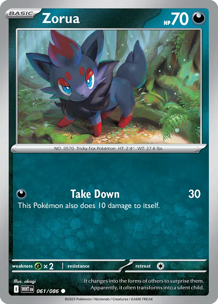 WHT - White Flare - 061/086 - Zorua