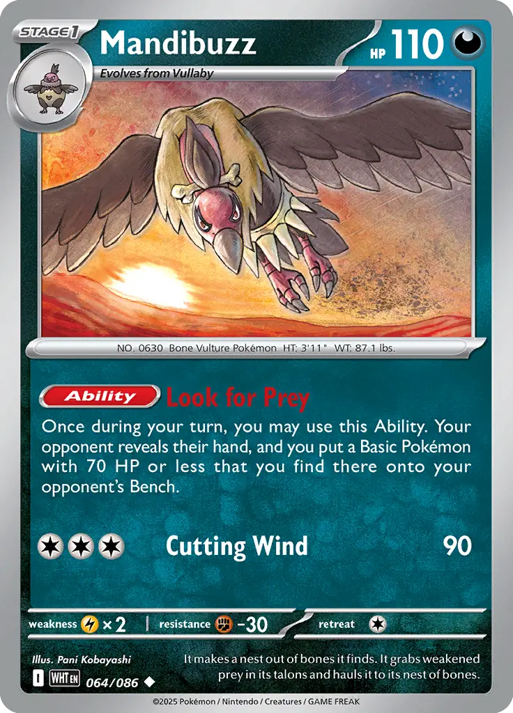 WHT - White Flare - 064/086 - Mandibuzz