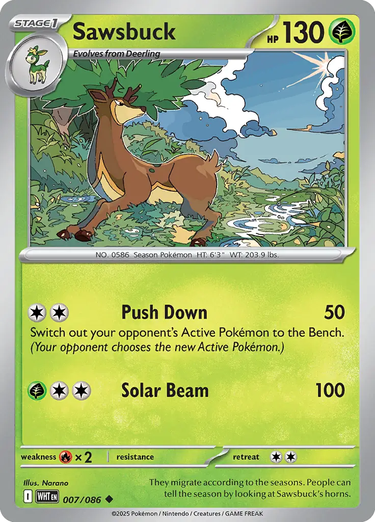 WHT - White Flare - 007/086 - Sawsbuck