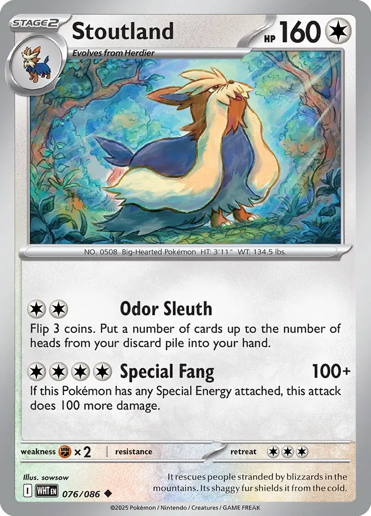 WHT - White Flare - 076/086 - Stoutland