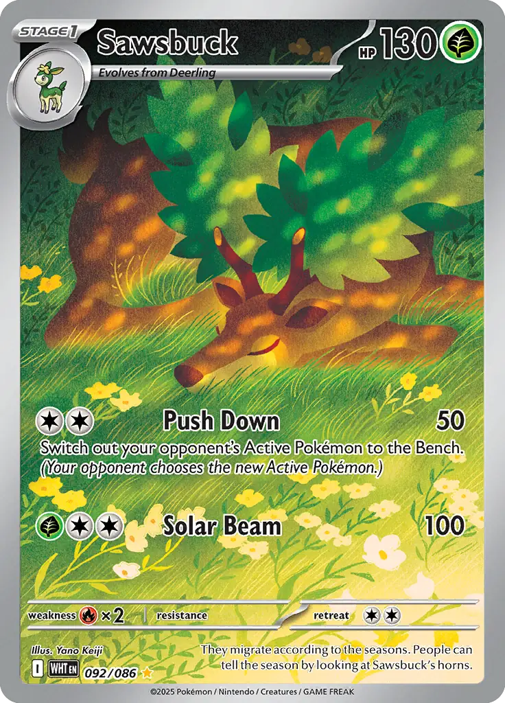 WHT - White Flare - 092/086 - Sawsbuck