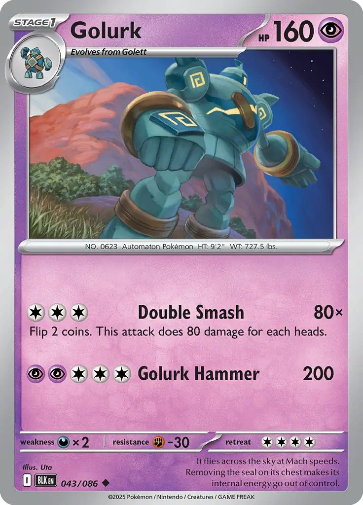 BLK - Black Bolt - 043/086 - Golurk