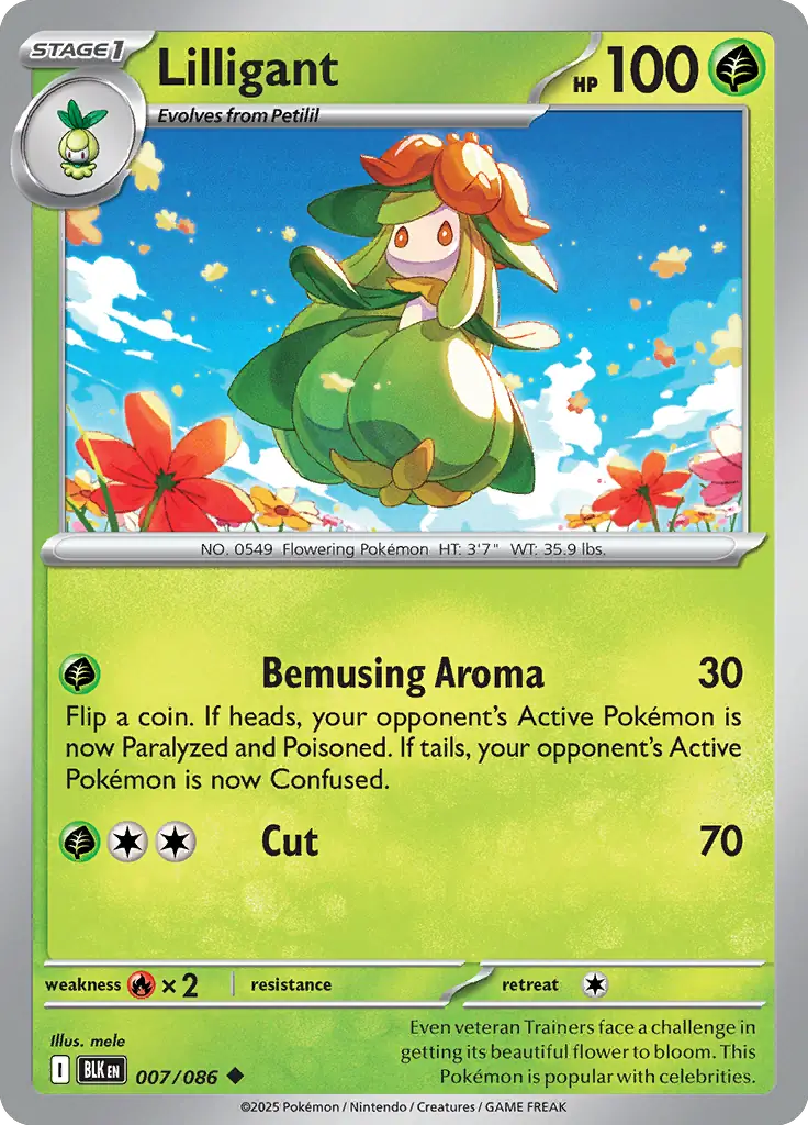 BLK - Black Bolt - 007/086 - Lilligant