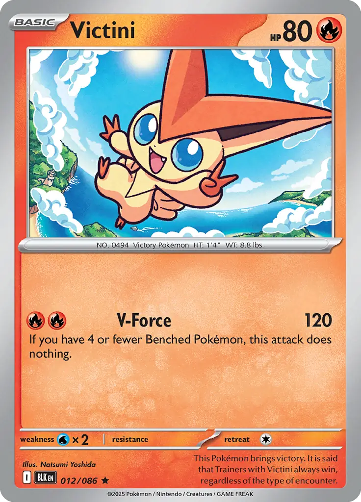 BLK - Black Bolt - 012/086 - Victini (Holo)