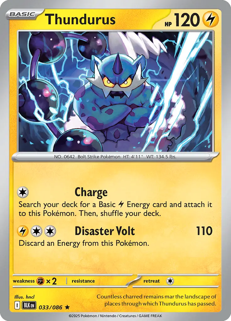 BLK - Black Bolt - 033/086 - Thundurus (Holo)