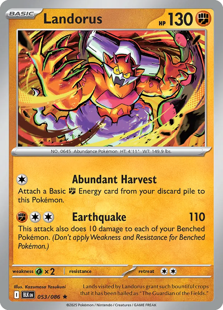 BLK - Black Bolt - 053/086 - Landorus (Holo)
