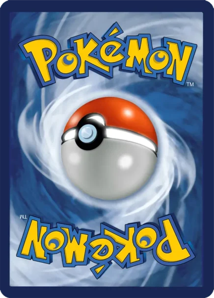 Tył karty Pokemon - Pokemon TCG: Pojedyncza losowa karta Pokémon w języku angielskim