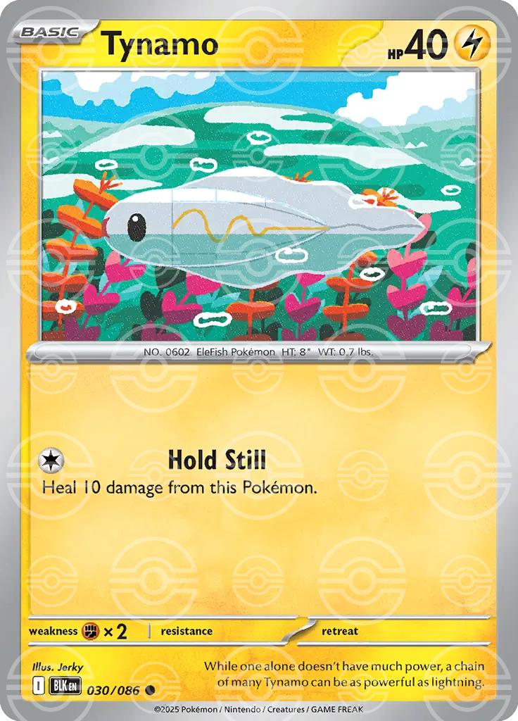 BLK - Black Bolt - 030/086 - Tynamo (Poké Ball Holo)