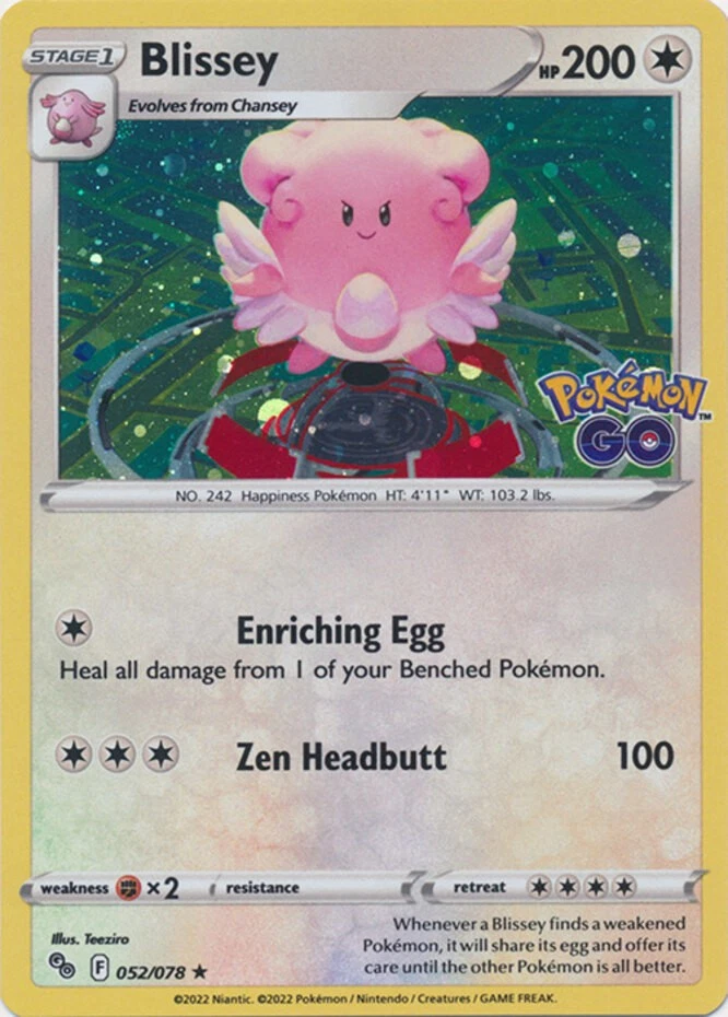 Pokémon GO - 052/078 - Blissey (Cosmos Holo)