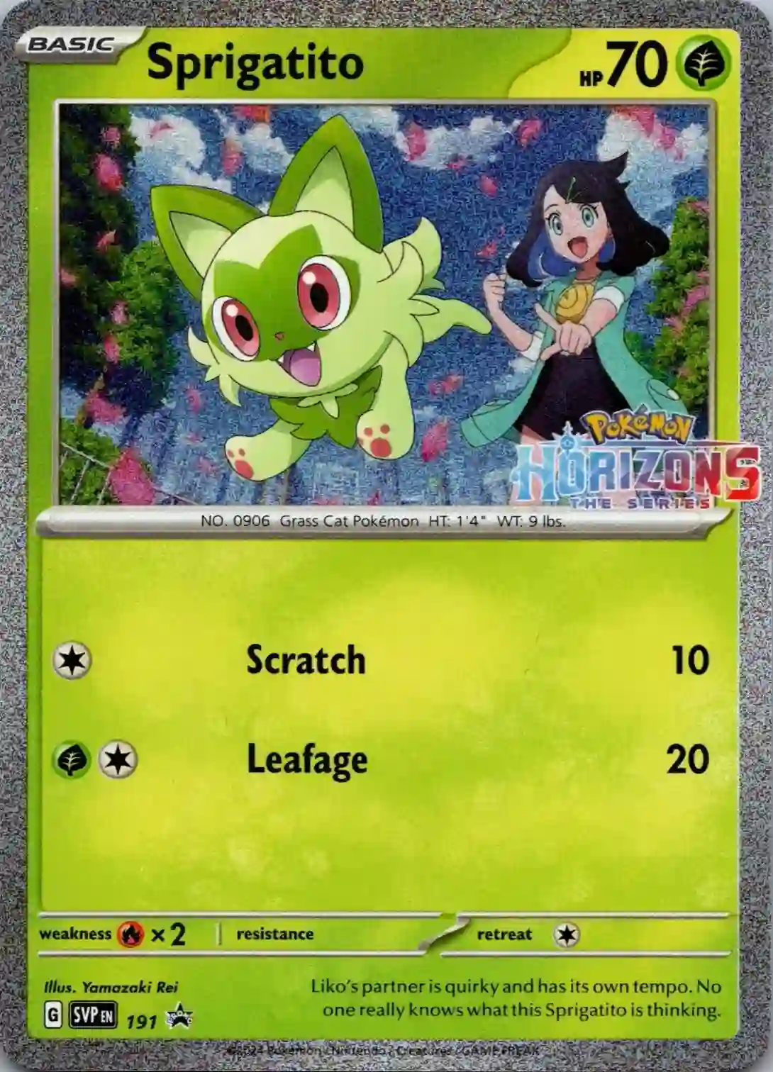 Scarlet & Violet Promos - SVP191 - Sprigatito (Stamped Holo)