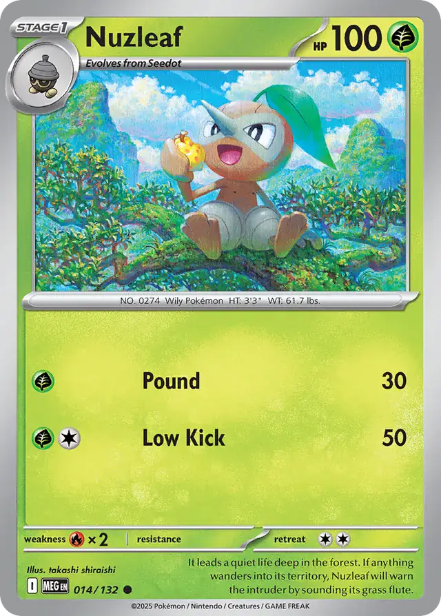 MEG - Mega Evolution - 014/132 - Nuzleaf