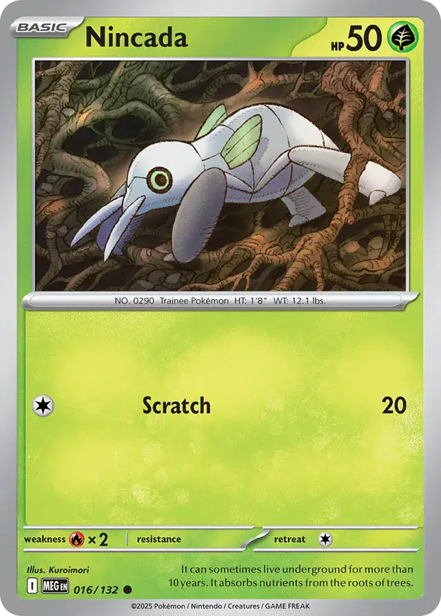 MEG - Mega Evolution - 016/132 - Nincada