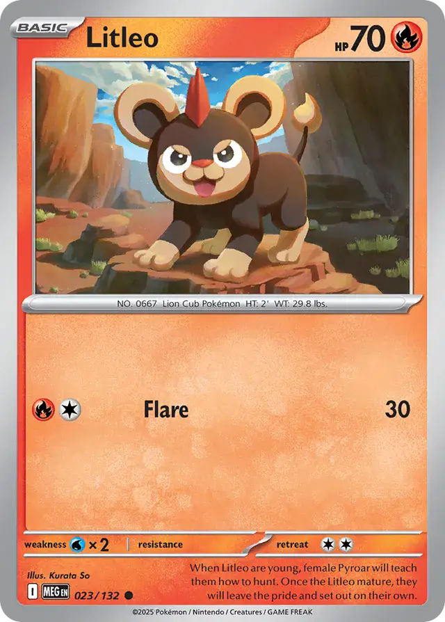 MEG - Mega Evolution - 023/132 - Litleo