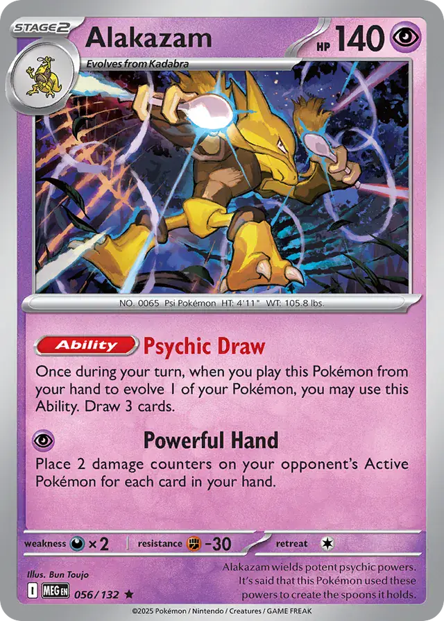 MEG - Mega Evolution - 056/132 - Alakazam (Holo)