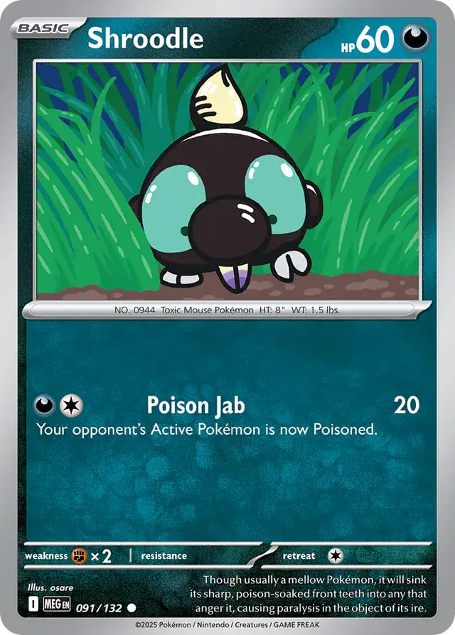 MEG - Mega Evolution - 091/132 - Shroodle