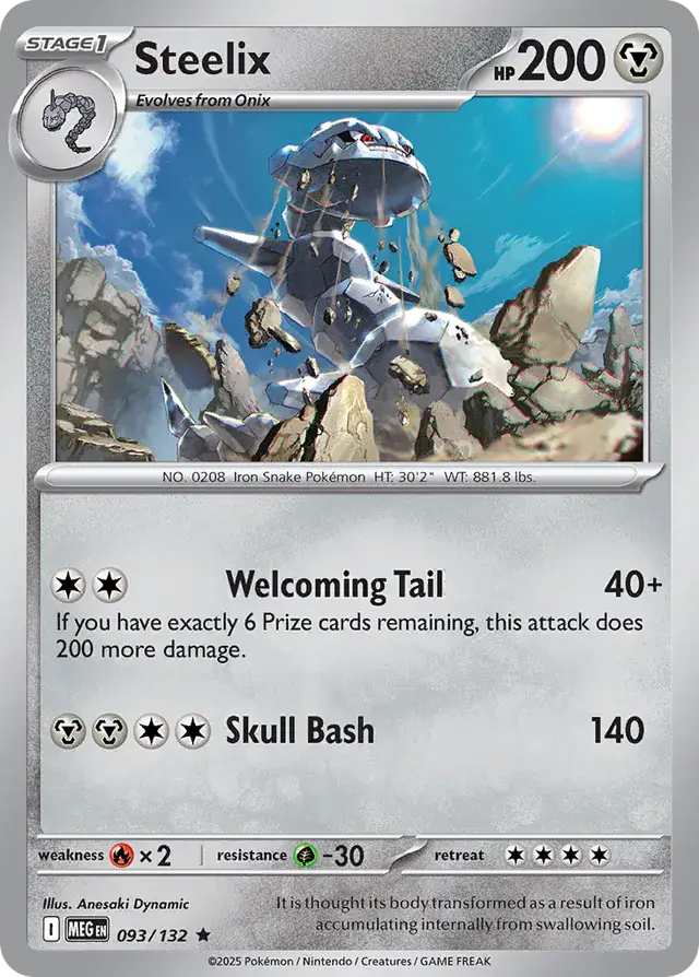 MEG - Mega Evolution - 093/132 - Steelix (Holo)